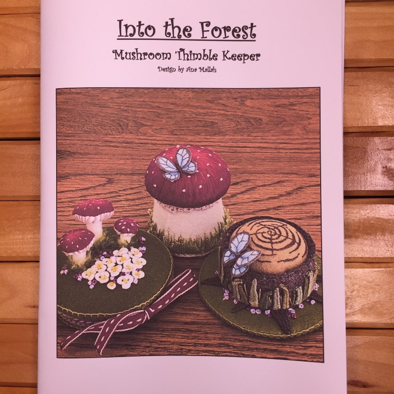 Into the Forest Mushroom Thimble Keeper Pattern by Ana Mallah